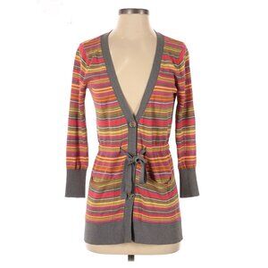 Nanette Lepore Stripe Cardigan Sweater Size XS